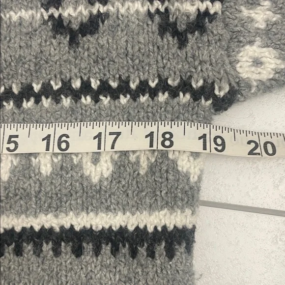 Gray Fair Isle Patterned Women's Sweater Sz M - Picture 9 of 11